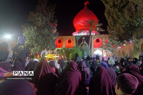 مراسم  عزاداری شام غریبان در حرم  مطهر علی بن حمزه(ع)