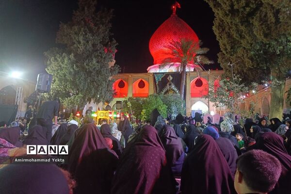 مراسم  عزاداری شام غریبان در حرم  مطهر علی بن حمزه(ع)