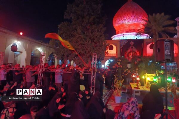 مراسم  عزاداری شام غریبان در حرم  مطهر علی بن حمزه(ع)
