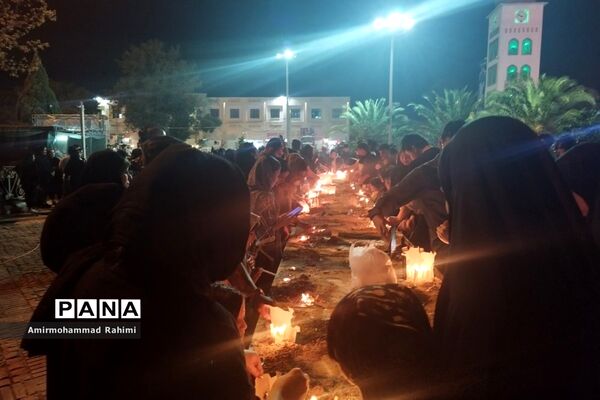 عزاداری شام غریبان در حرم مطهر سید‌علاءالدین حسین (ع)