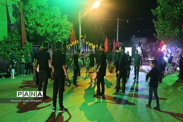 مراسم عزاداری شب شام غریبان در هیات محبین حضرت ابولفضل (ع) در شیراز