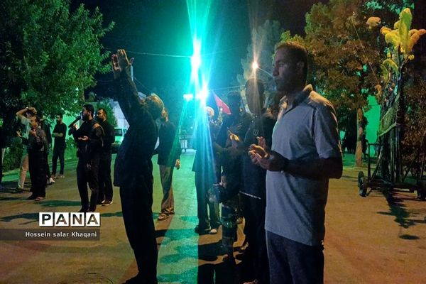 مراسم عزاداری شب شام غریبان در هیات محبین حضرت ابولفضل (ع) در شیراز