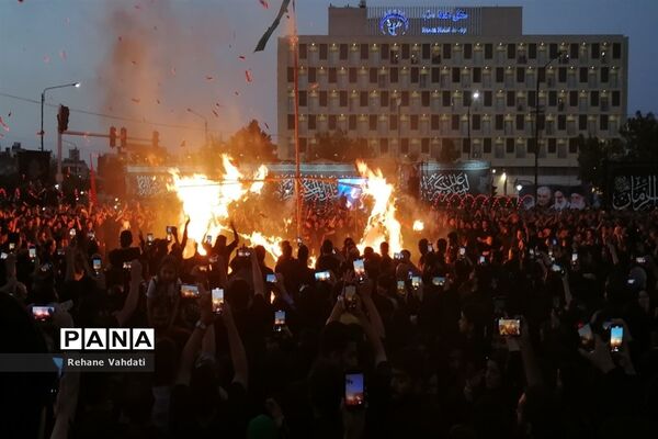 مراسم خیمه‌سوزان در مشهد
