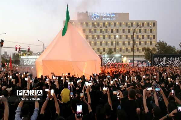 مراسم خیمه‌سوزان در مشهد