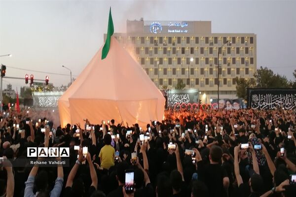 مراسم خیمه‌سوزان در مشهد