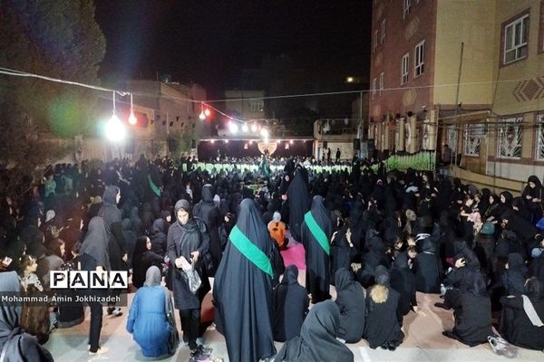برگزاری مراسم عزاداری در دبیرستان شاهد‌ کوثر شهرستان رباط‌کریم