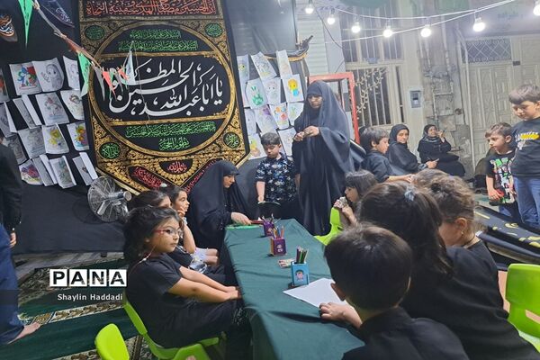 برگزاری مراسم عزاداری سیدالشهدا توسط کودکان حسینی