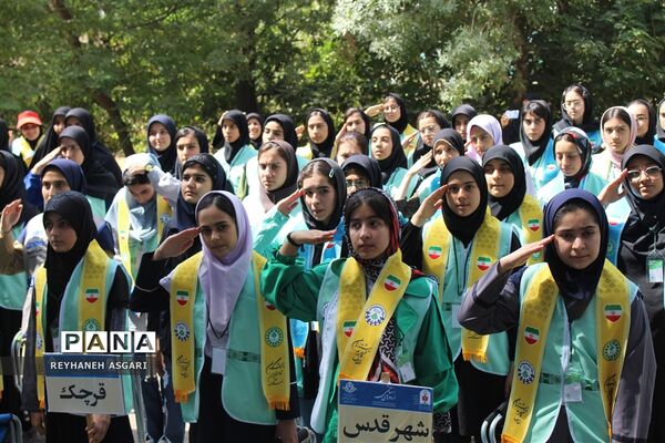 مراسم افتتاحیه اردوهای یاورمربیان شهرستان‌های استان تهران ویژه دانش‌آموزان دختر