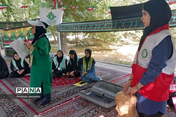 برگزاری کارگاه آموزشی امداد و نجات و هلال احمر در اردوی استانی یاور مربیان