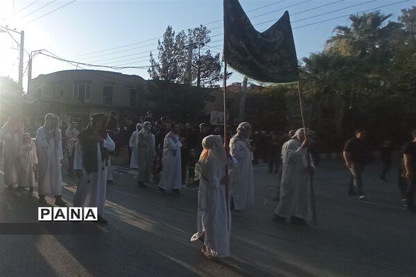 گرامیداشت آیین سوم امام حسین(ع) با بازسازی دسته بنی اسد