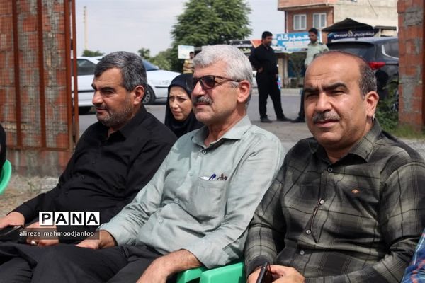 کلنگ زنی مدرسه ۶ کلاسه شهید زاهدی در گلوگاه