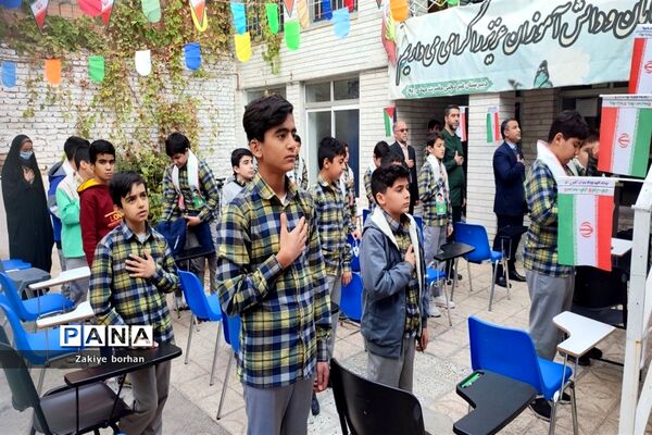 پویش چفیه‌های بهشتی در آموزشگاه مهدی(عج) شهرستان بجنورد