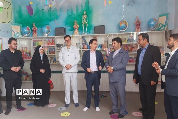 آیین افتتاحیه اتاق بازی و یادگیری در دبستان سعدی در صباشهر شهریار