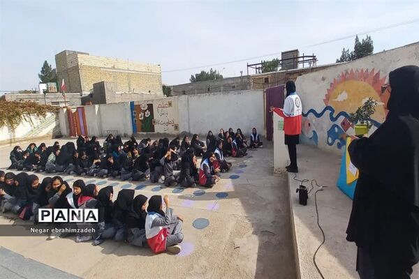 مانور پناه‌گیری و خروج اضطراری در شهرستان جاجرم