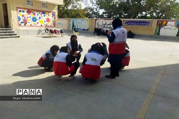 مانور پناه‌گیری و خروج اضطراری در شهرستان جاجرم