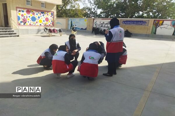 مانور پناه‌گیری و خروج اضطراری در شهرستان جاجرم