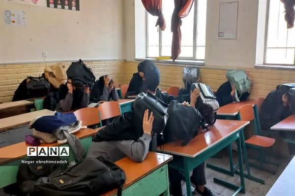 مانور پناه‌گیری و خروج اضطراری در شهرستان جاجرم