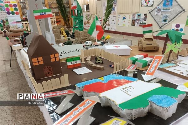 نمایشگاه پدافند غیر عامل در دبیرستان شاهد امام جواد ( ع)‌‌‌ بهبهان