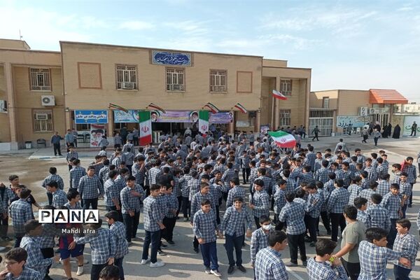برگزاری مانور پدافند غیرعامل در دبیرستان شاهد امام جواد (ع) بهبهان