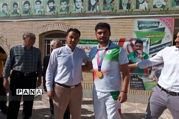 مراسم استقبال از ورزشکار مسابقات والیبال نشسته پارا آسیا مردان ایران