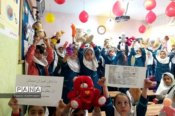 پویش فریاد عروسک‌ها در دبستان حضرت زهرا(س) یک رودهن