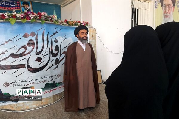 حضور پرشور دانش‌آموزان کوهچناری در نماز جمعه