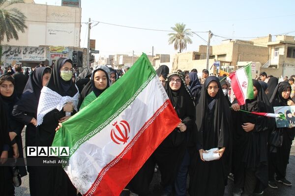 برگزاری راهپیمایی یوم الله 13 آبان در شهرستان بهبهان