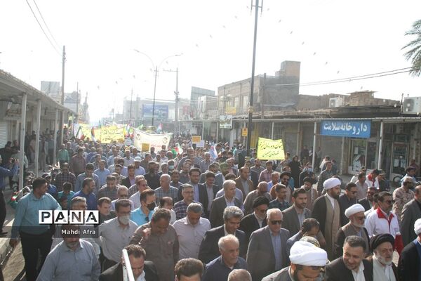 برگزاری راهپیمایی یوم الله 13 آبان در شهرستان بهبهان