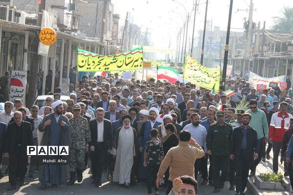 برگزاری راهپیمایی یوم الله 13 آبان در شهرستان بهبهان