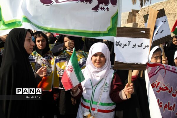 برگزاری راهپیمایی یوم الله 13 آبان در شهرستان بهبهان