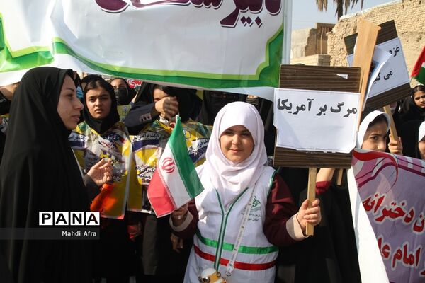 برگزاری راهپیمایی یوم الله 13 آبان در شهرستان بهبهان