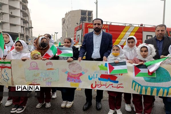 راهپیمایی باشکوه یوم الله ۱۳ آبان در شهرستان قدس