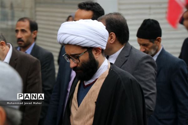 حضور مردم شهر قدس در راهپیمایی ۱۳ آبان