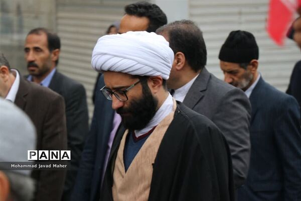 حضور مردم شهر قدس در راهپیمایی ۱۳ آبان