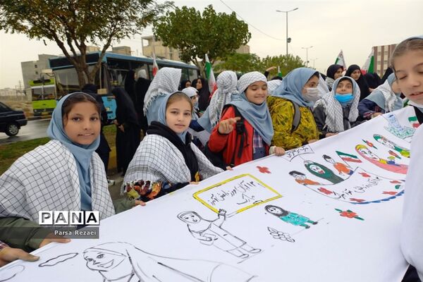 برگزاری راهپیمایی ۱۳ آبان در شهرستان ملارد