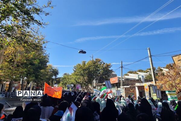 راهپیمایی سیزده آبان در شهرستان اقلید