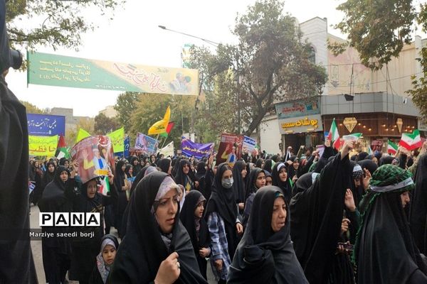 راهپیمایی ۱۳ آبان در شهرستان بجنورد