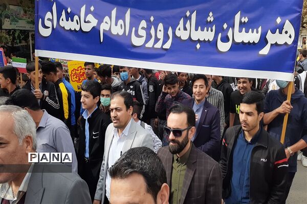 برگزاری مراسم راهپیمایی یوم‌ الله۱۳ آبان در شهرستان کلات