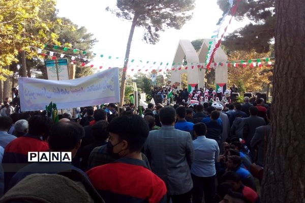 مراسم راهپیمایی یوم الله 13 آبان در سبزوار