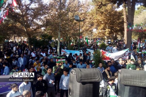 مراسم راهپیمایی یوم الله 13 آبان در سبزوار