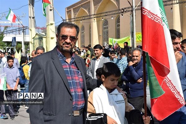 راهپیمائی  یوم الله سیزدهم آبان دربهاباد یزد