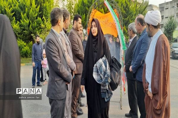 اعزام دانش‌آموزان شهرستان نور به دیار شهدا