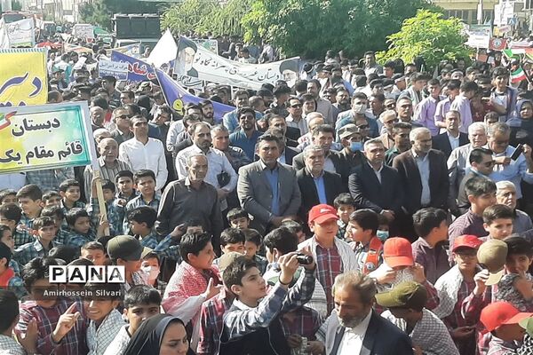 راهپیمایی روز سیزده آبان در جهرم