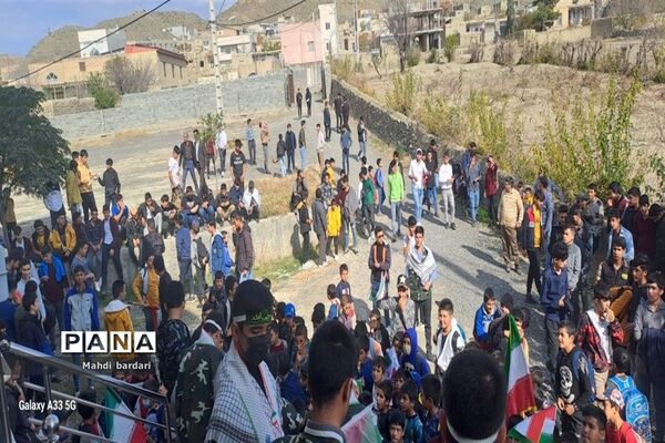راهپیمایی ۱۳ آبان در شهرستان راز و جرگلان