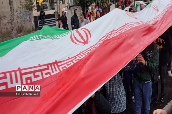 راهپیمایی ۱۳ آبان در شهرستان رباط کریم و شهر جدید پرند