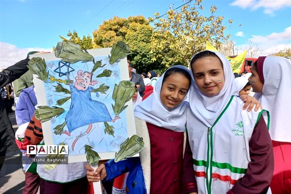 راهپیمایی ۱۳ آبان در شهرستان تفرش