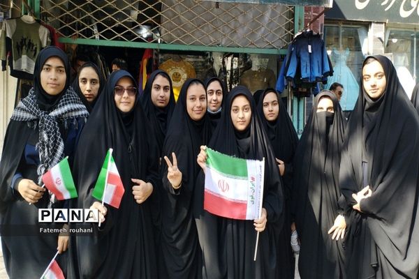 راهپیمایی روز سیزده‌آبان در خلیل‌آباد