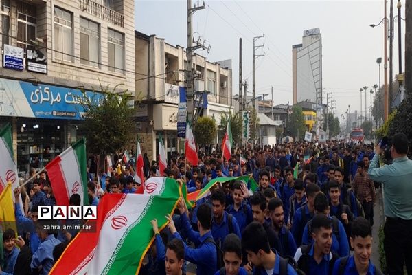 حماسه حضور ۱۳ آبان در نور