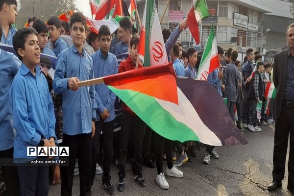 حماسه حضور ۱۳ آبان در نور