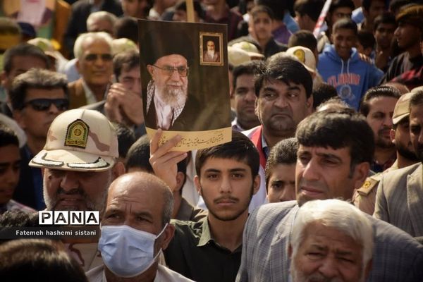 راهپیمایی سیزده آبان در زابل